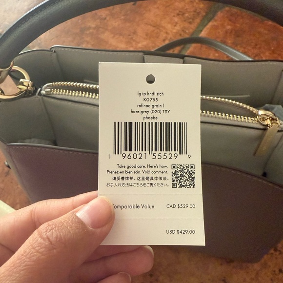 Kate Spade Phoebe Satchel in Hare Grey - Picture 8 of 8